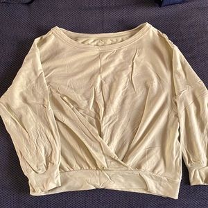 Pleated Modal Fleece Pullover